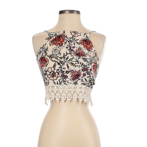 Abercrombie and fitch floral  crop top size XS - Picture 1 of 6